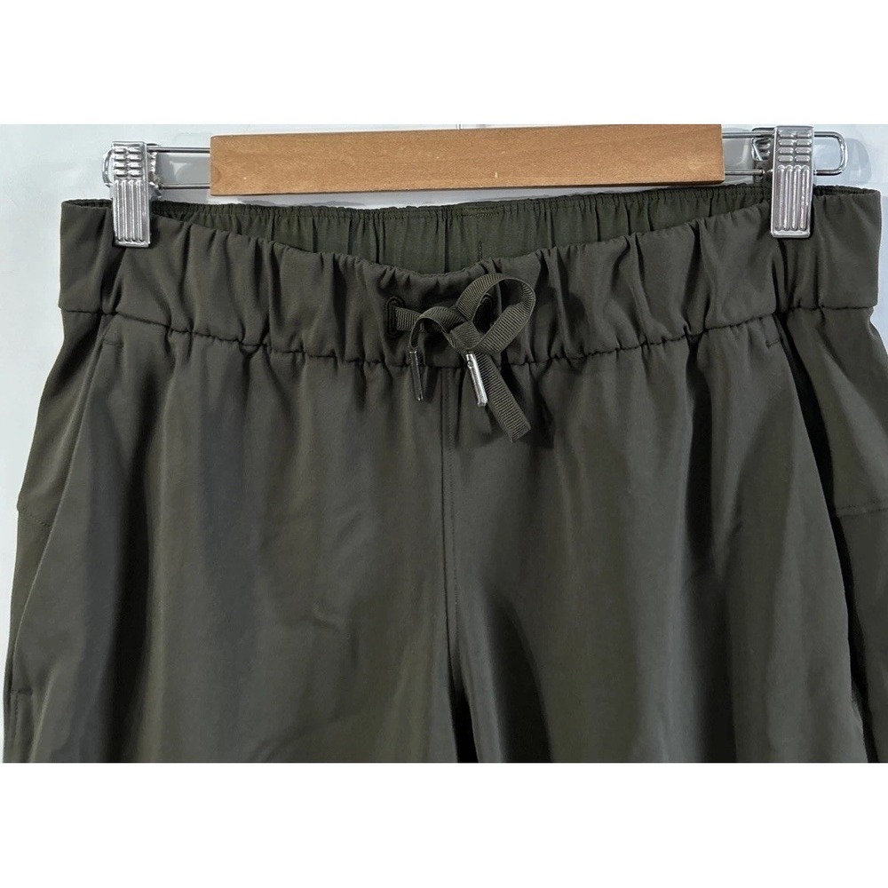 Women's Lululemon Jogger Pants On The Fly Luxtreme Dark Olive Green LW5CPJS Sz 6